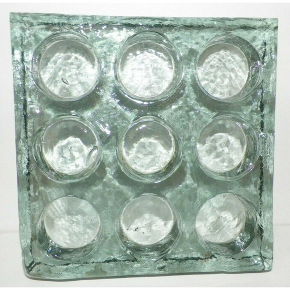 Heavy Glass Tea Light Candle Holder - Picture 4 of 5